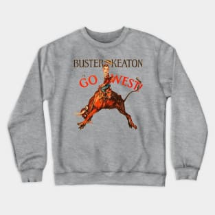 Buster Keaton in Go West! Crewneck Sweatshirt